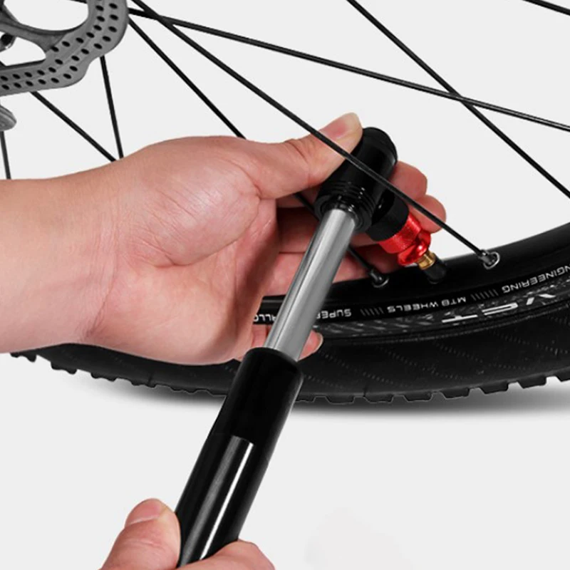 

Комбинированный Ручной насос CO2 для велосипеда, портативный велосипедный мини-насос с адаптером для шарового клапана, велосипедный насос