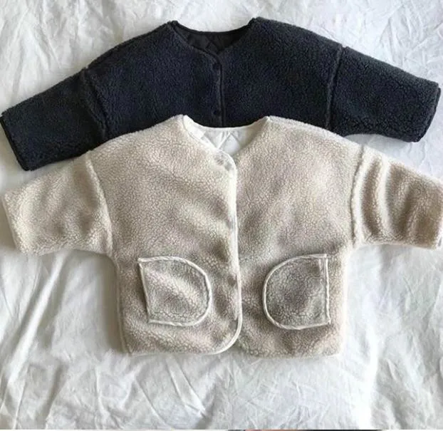 Зимнее пальто 2018 плотная одежда зимняя новая детская модель с темным кашемировым