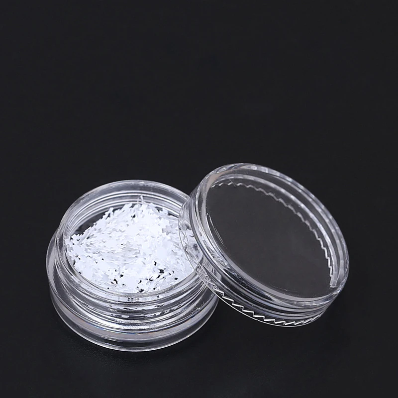 1 коробка Маникюр 3D дизайн ногтей Рождественская Снежинка блестящие наклейки для