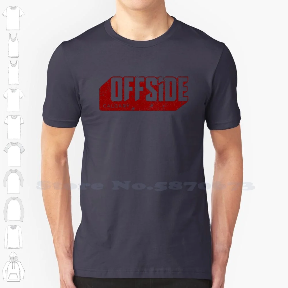 

Лидер продаж, красная горизонтальная модная Винтажная Футболка Offside Calagry Merch, футболки, бесплатные обои Cam Talbot