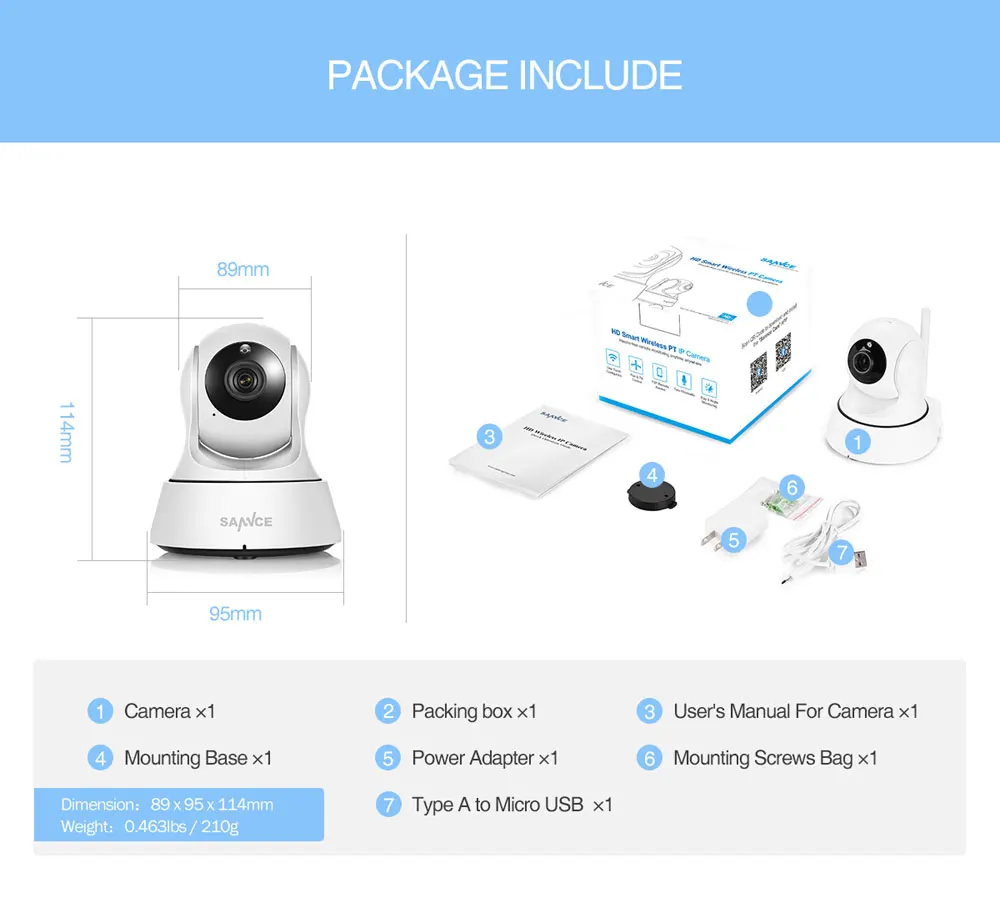 SANNCE 1080P Full HD мини беспроводная Wi-Fi камера Sucurity IP CCTV камера Wifi сетевая камера наблюдения умная IRCUT камера ночного видения