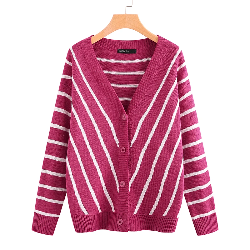 Женский свитер с v-образным вырезом и длинным рукавом повседневный осенний