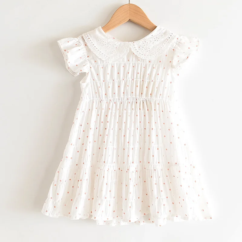 Летние платья для девочек LOVE DD &amp MM 2022 детская одежда в горошек с кукольным
