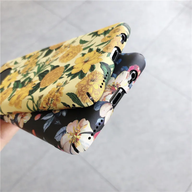 Retro Pattern Floral Flower Phone Case For Huawei Mate 30 20 Pro Lite Funda P30 P20 Hard PC Back Cover |