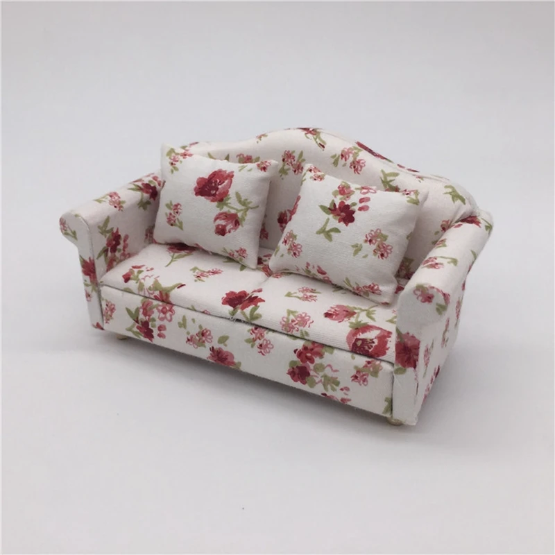 

1:12 Dollhouse Simulation Toy Miniature Sofa Set Living Room Furniture Children's Pretend Play Toy