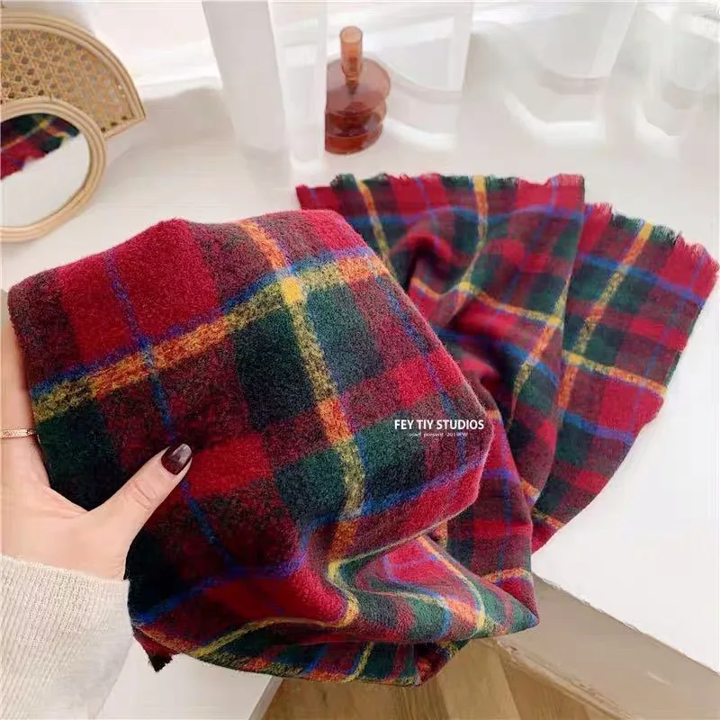 

2021 new scarf Imitation cashmere scarf women's double face warm big brand shawl in winter