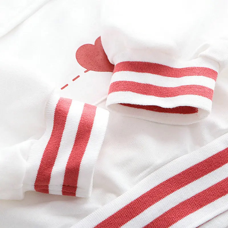 

2021 Summer Women Letter Print Sweet Hoodies Sweatshirts Harajuku Cotton Pullover Love Pocket Hooded Casual Loose Tracksuit