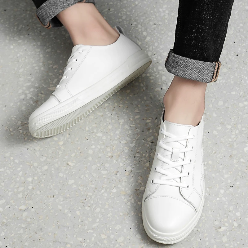 Новая мужская обувь повседневные роскошные кроссовки классическая белая