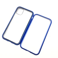 magnetic flip phone protective case 360%c2%b0 full protective bumper double side glass cover for huawei p40 lite phone case