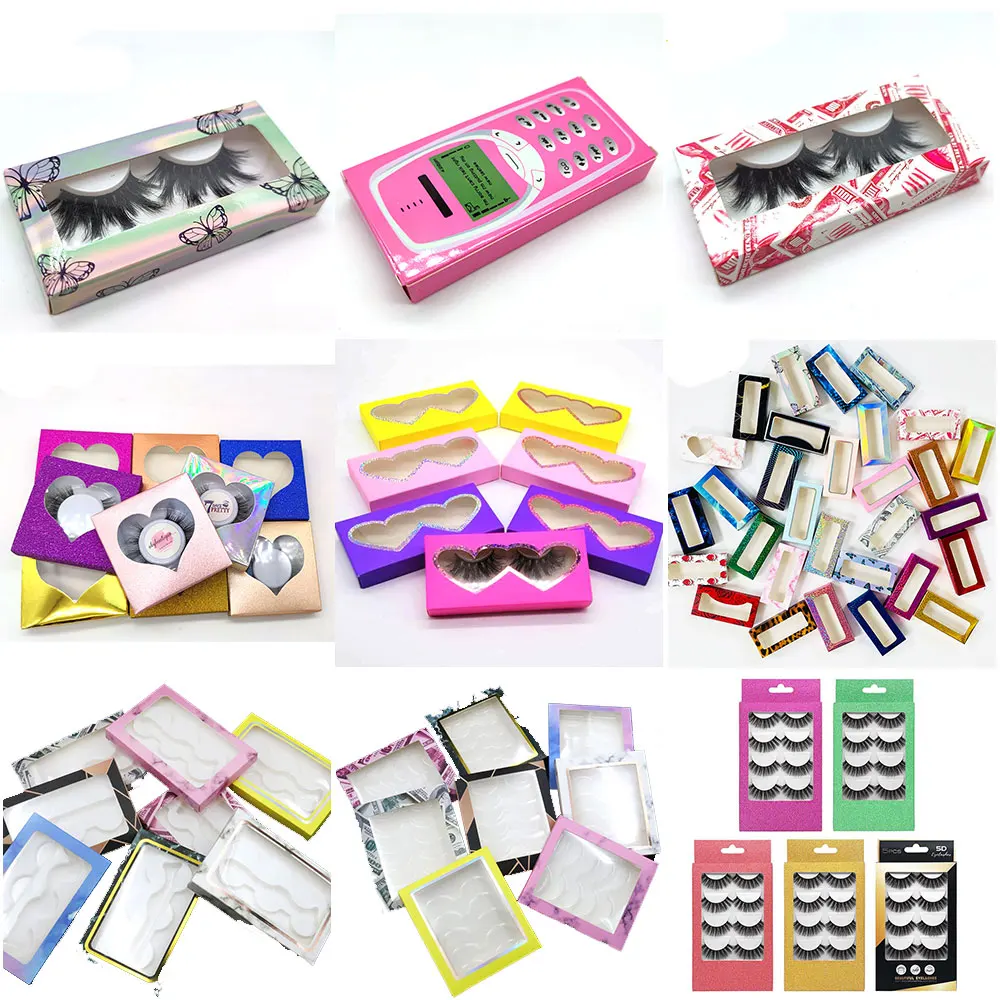 100 шт. оптовая продажа накладные ресницы упаковочная коробка поддельные 3d