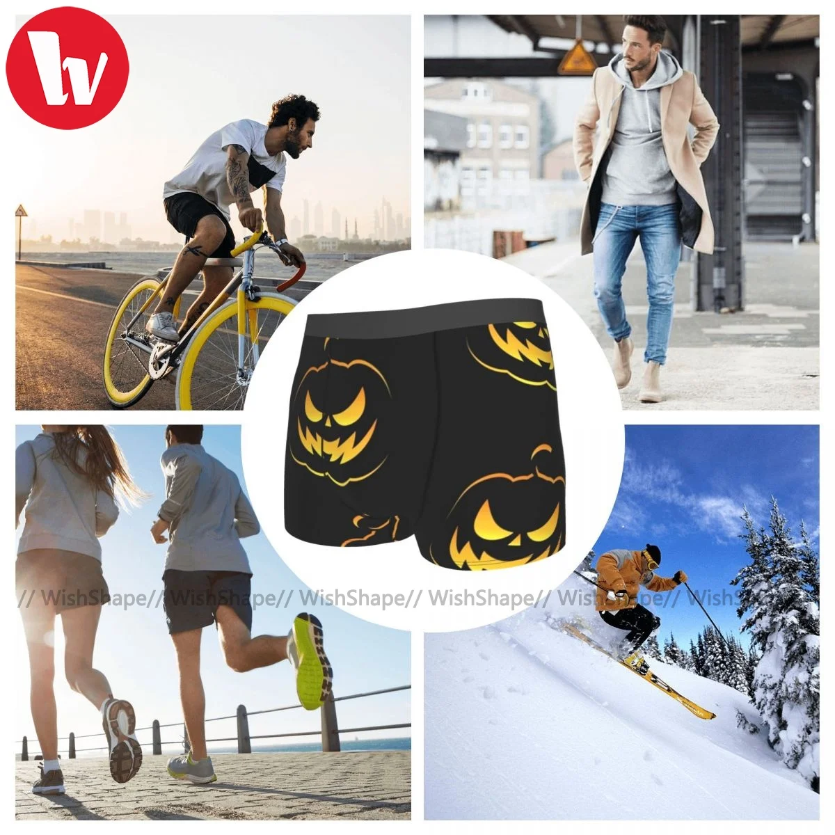 

Michael Mayers Underwear Teen Print Classic Trunk Sublimation Trenky Polyester Boxer Brief
