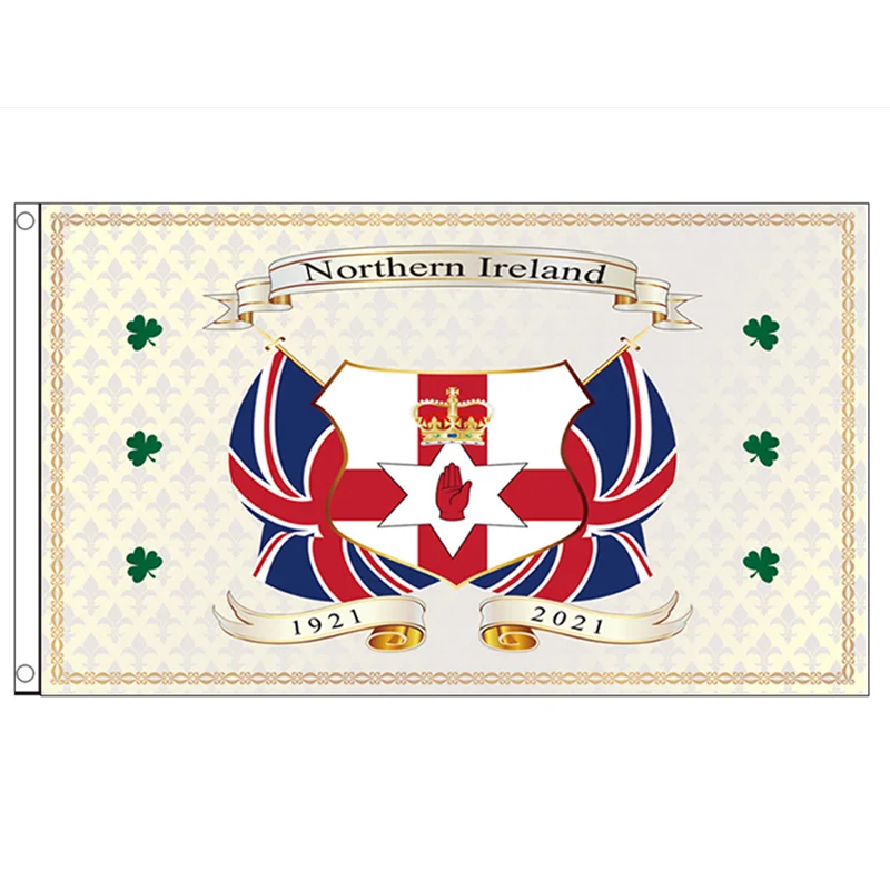 

100 years Northern Ireland national flags North Ireland polyester hanging flag For Decoration party