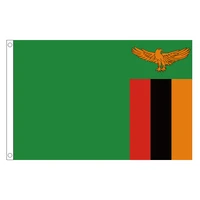 free shipping xvggdg 90 x 150cm zambia flag banner hanging national zambia flags home decoration