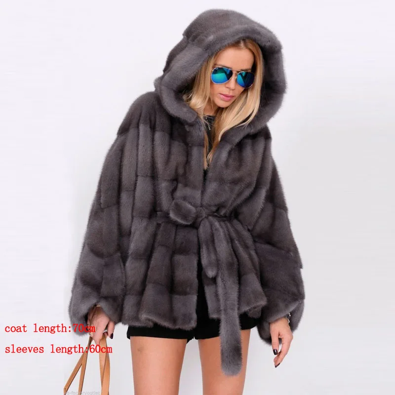 MKW-078 958 Новое поступление шуба из настоящей норки с капюшоном X-Long Pelt шуба из натурального меха для женщин из натуральной норки шуба зимняя теплая MKW-142 - Цвет: MKW-078 958