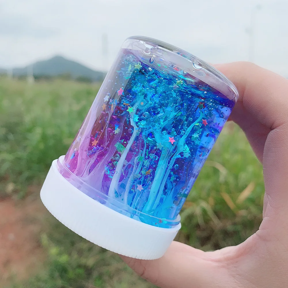 120 мл DIY Дети облако слизи пушистый Радуга смешивание амулеты глина Сжимаемый