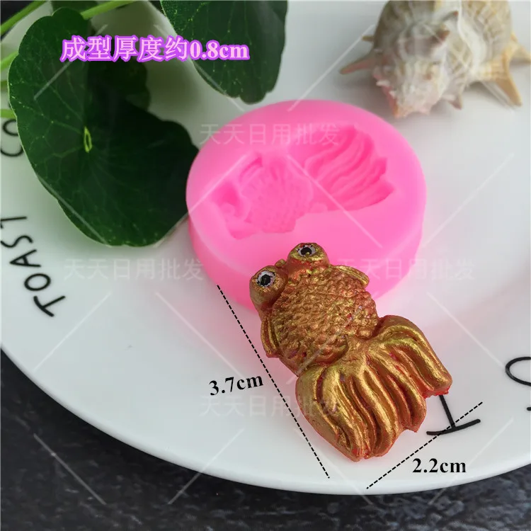 1 шт. DIY крестины рыбы силиконовая форма для фонданов шоколада кекса украшения