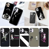 fencing sport phone case for iphone 12 mini 11 pro xs max x xr 7 8 plus
