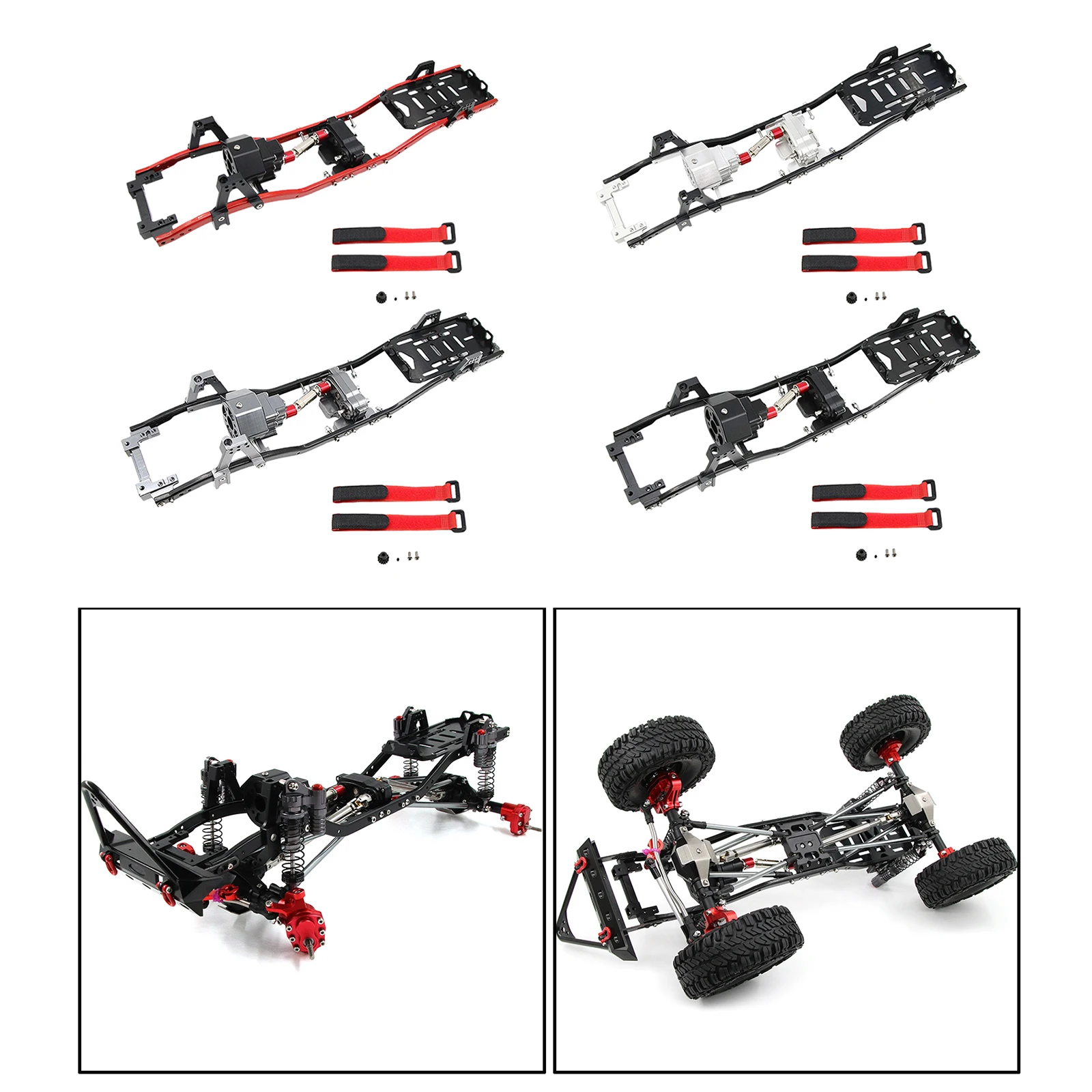 

RC 313mm Chassis Frame for Axial RC Car Model DIY Upgrade Parts Accessoreis
