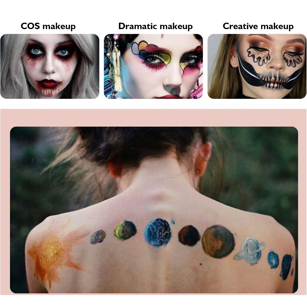 12 цветов масляные краски для лица тела драматического представления рисования