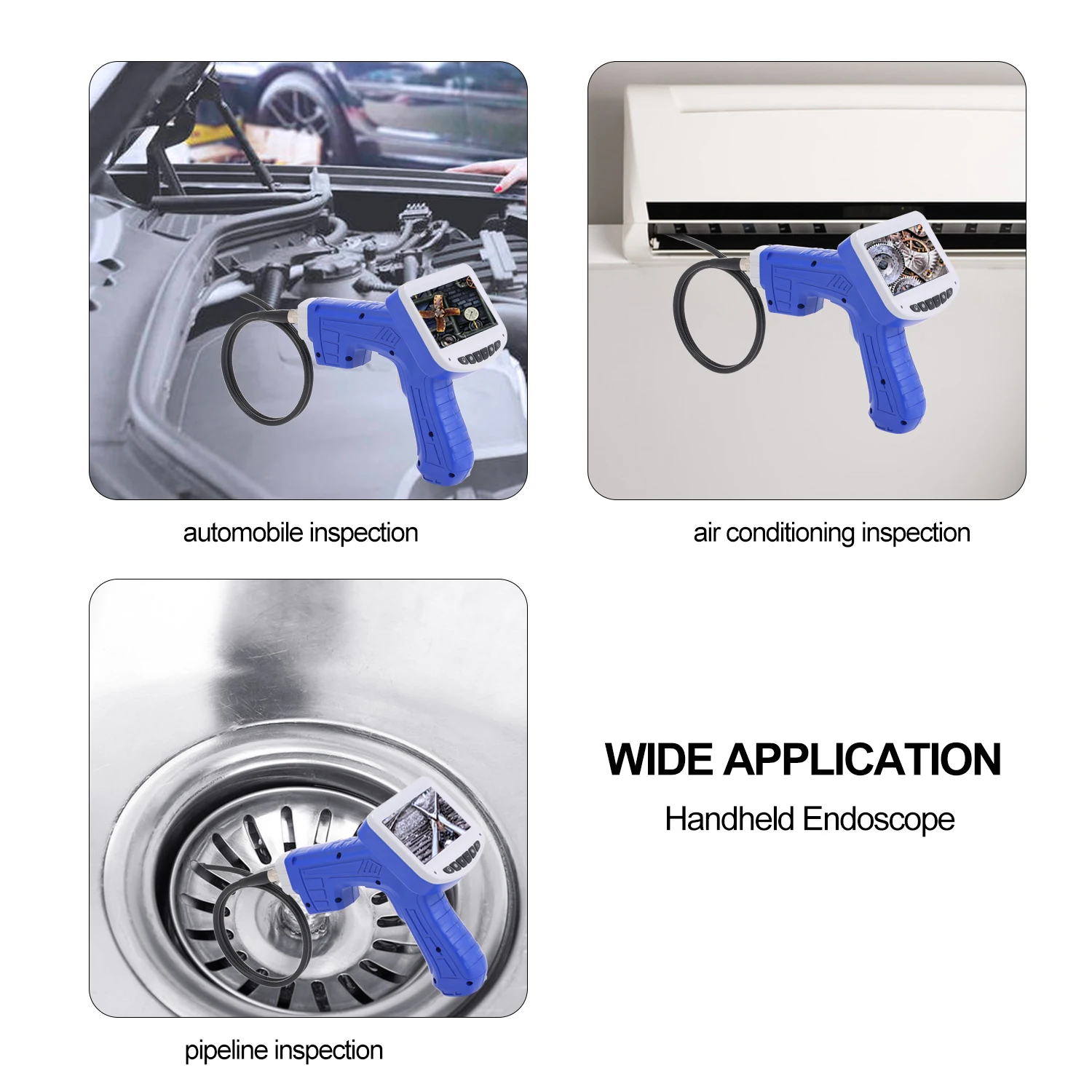 

Endoscope 4.3inch LCD Borescope High-definition 1080P Display Screen Videoscope Hand-held Endoscopes Handheld Endoscope