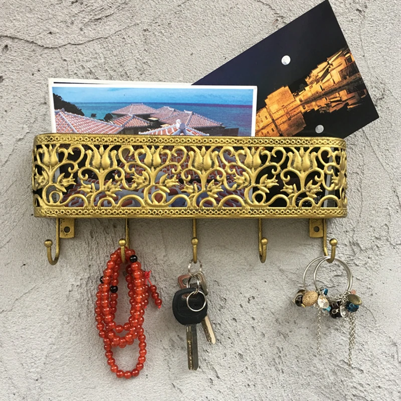 Художественный настенный подвесной держатель для хранения ключей вешалка
