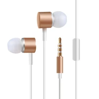 in ear earphones headset wired universal wire controlled call metal earphones kdk206 earphones headsets