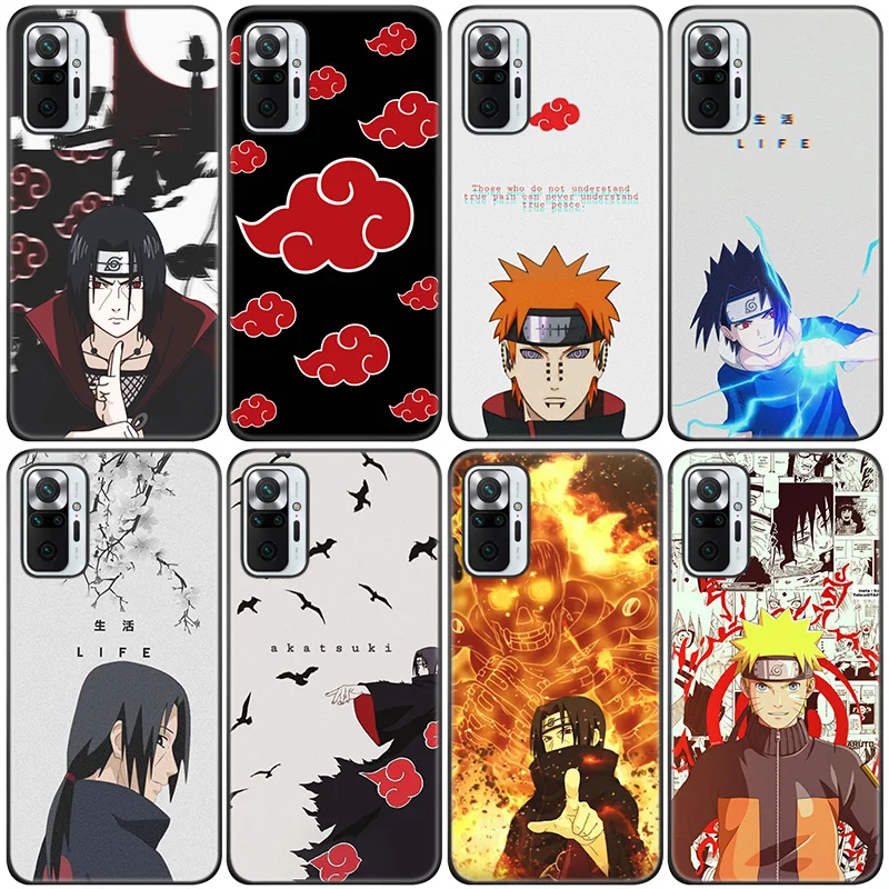 

Anime Uciha Itachi Silicone Phone Case For Xiaomi Redmi Note 10 10T 10S 9S 8T 9 8 7 Pro Max 8A 9A 9C 9T Black Soft Cover Coque