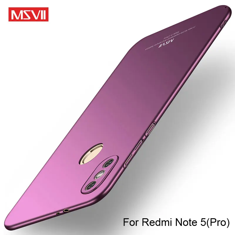 Чехол для Xiaomi Redmi Note 5 plus Msvii чехол redmi note pro prime 64 Гб жесткий ПК Примечание 5A