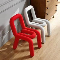 dining chairs silln infantil bedroom furniture simple creative shaped child nordic ins original design bend makeup back stool