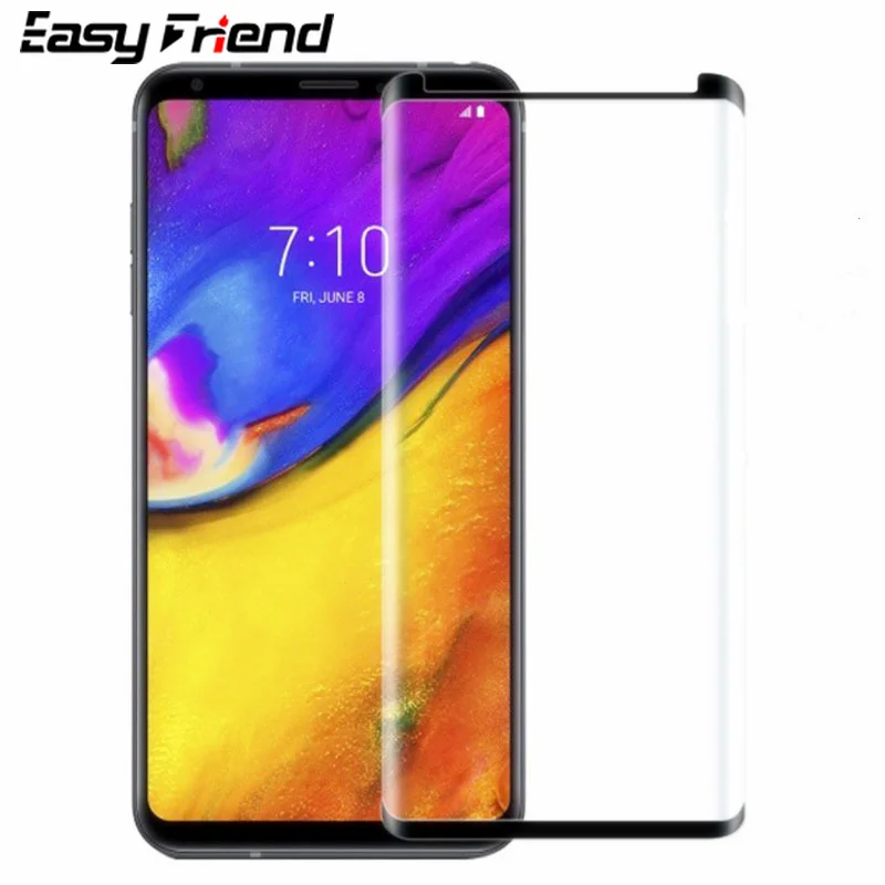 Для LG V40 V35 ThinQ тонкая защитная пленка Премиум 3D Arc Edge полное покрытие закаленное