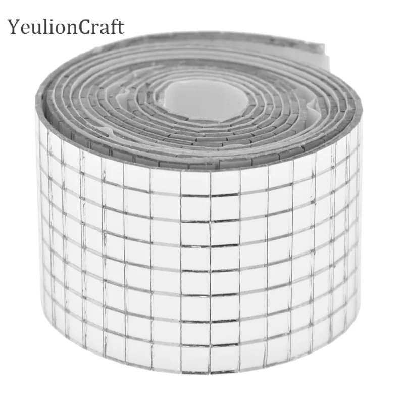 Самоклеящаяся мини квадратная стеклянная зеркальная мозаичная плитка Chzimade 150x0 5