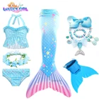 Детский костюм Русалочки LovelyGirl, платье принцессы Русалочки, монотонный купальник, моноласт среди костюмов