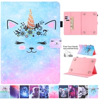 universal 10 inch cartoon leather cover for huawei samsung xiaomi lenovo asus 9 7 10 1 10 2 10 5 10 7 10 8 stand tablet case