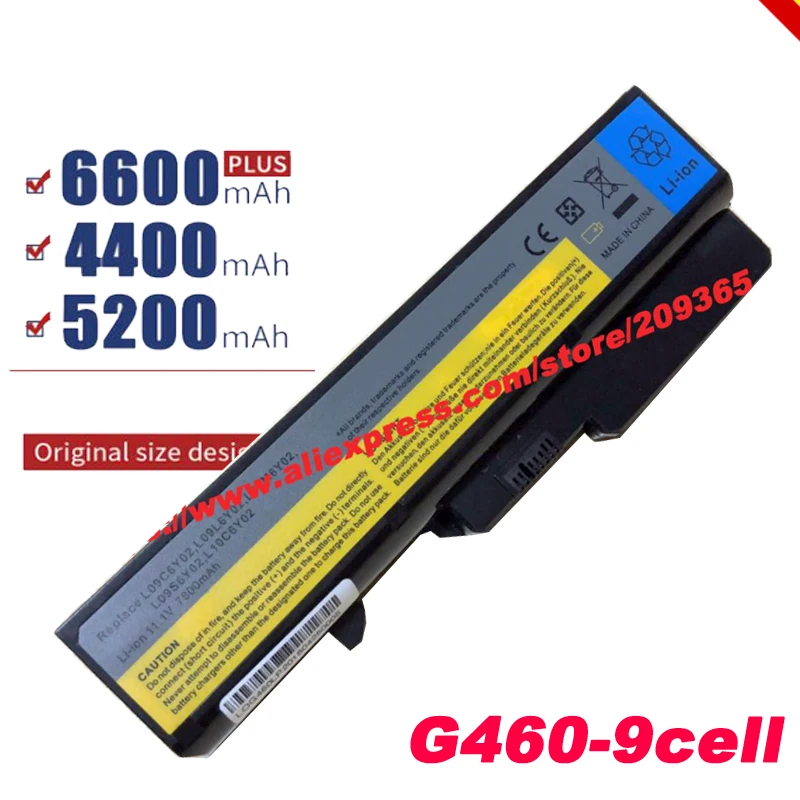 7800 мАч 9 ячеек батарея для Lenovo IdeaPad G560 G565 G570 G575 G770 G470 G475 G780 V360 V370 V470 V570 Z370 Z460 Z470 Z560