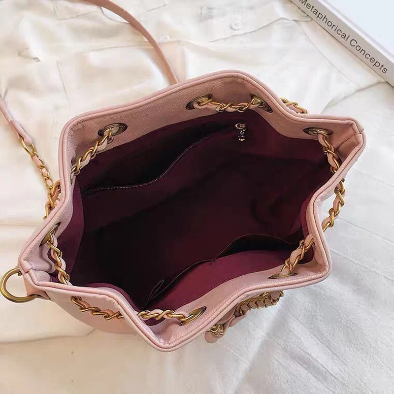

Fashion Officer Designer Women Shoulder Crossbody Bag Bucket Bags Chain Women's Handbags Purses