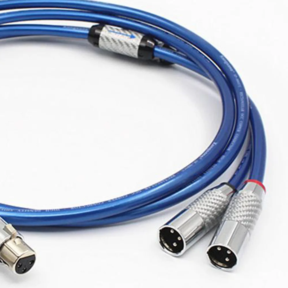 Hi-Fi аудиофил квадратный медный кабель XLR пара для усилителя CD-проигрывателя