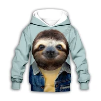 sloth 3d printed hoodies family suit tshirt zipper pullover kids suit funny sweatshirt tracksuitpant shorts 02