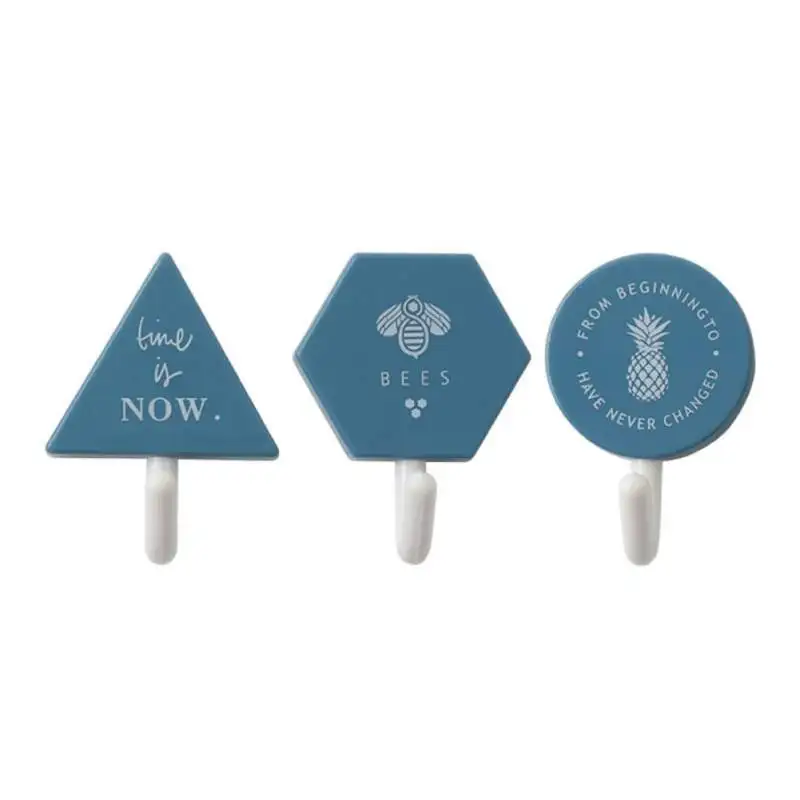 3 шт./лот геометрические крючки без следов крючок отверстий пластиковый для