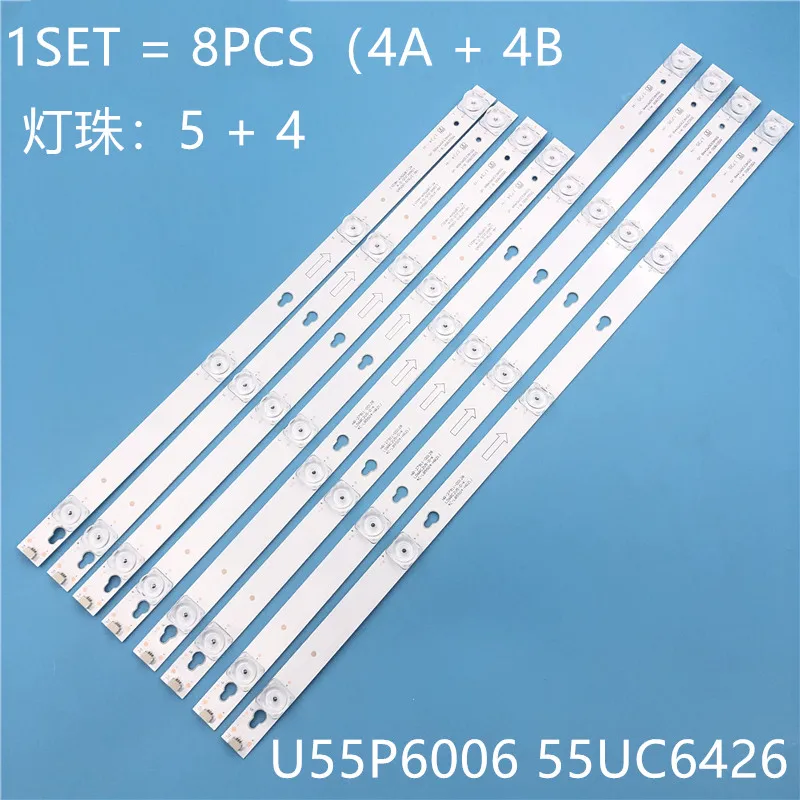Новый комплект 8 шт. светодиодный фонарь для L55P2 UDN TOT 55D2900 JL.D55051330 004ES M B55A658U 55U6700C