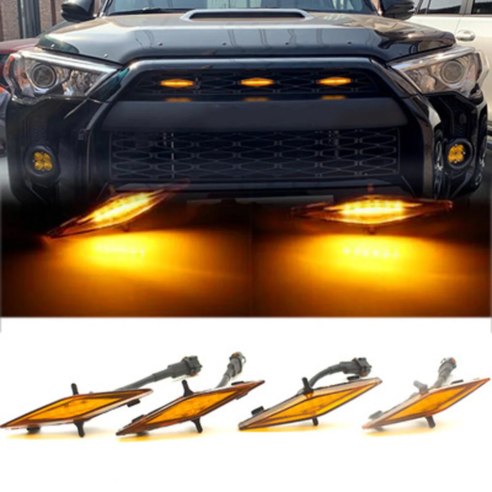 

Set Grille LED Lights For Toyota 4Runner TRD Pro Grille 2014-2019 Accessories Car