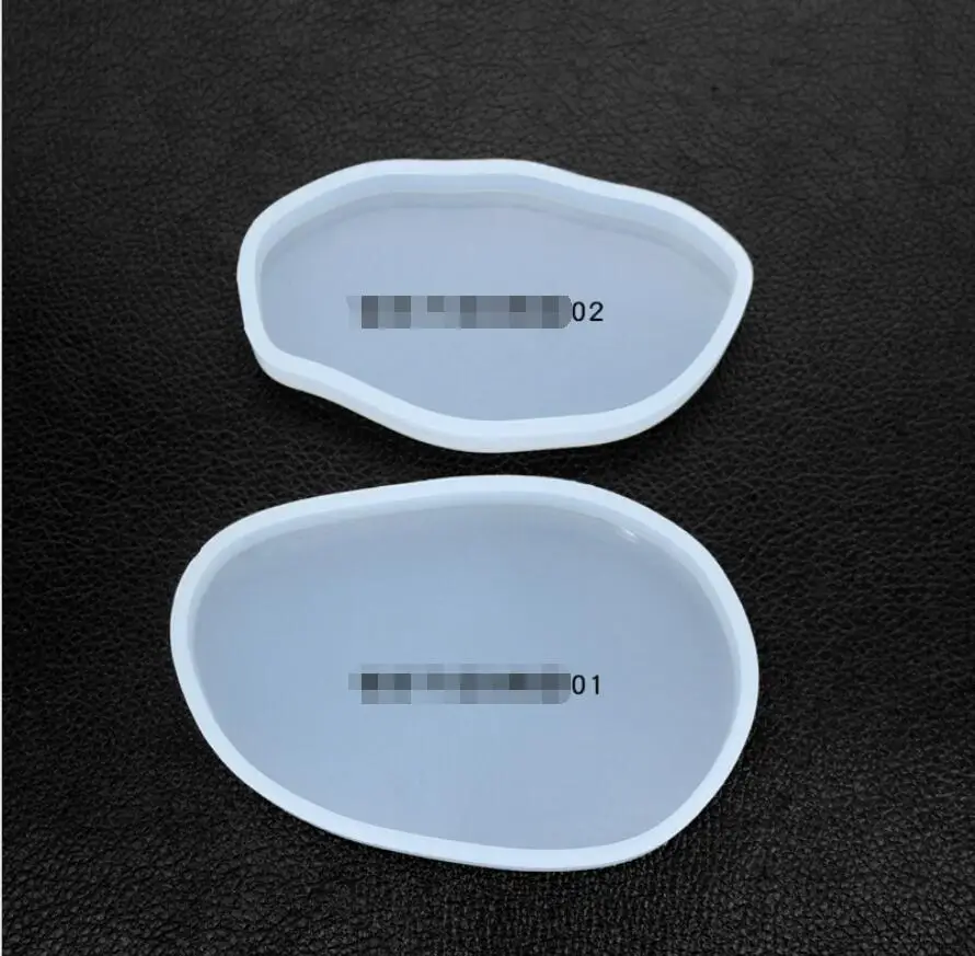 DIY кристальная эпоксидная форма Силиконовое зеркало неправильное эллипс