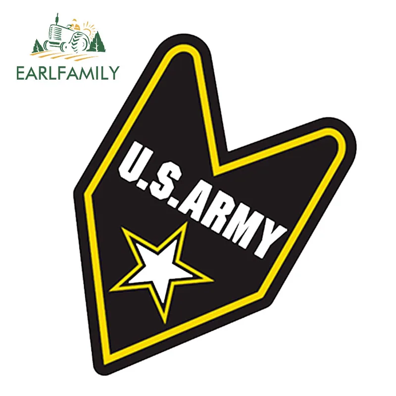 EARLFAMILY 13 см x 10 Стайлинг автомобиля вакаба США армия лист наклейка Soshinoya виниловая
