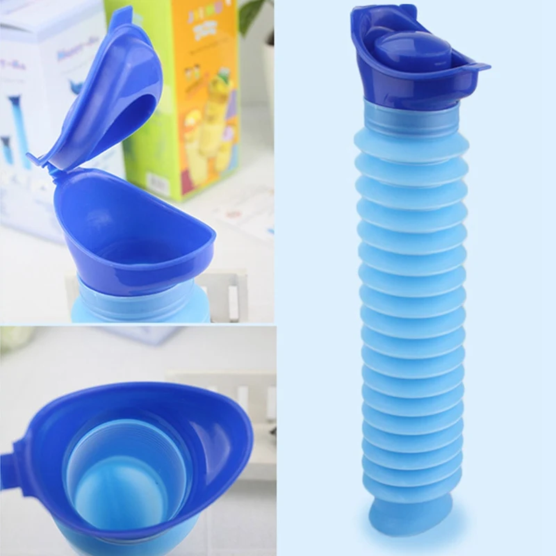 

For Travel Camp Hiking Potty Children Training Foldable Car Outdoor Portable Urine Bag Women Men Children 750ML Mini Toilet