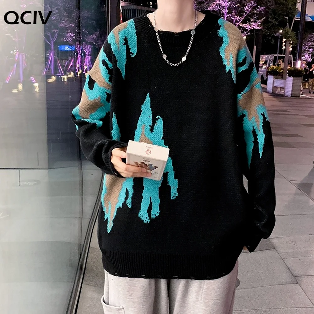 Свитер Мужской трикотажный с длинным рукавом на осень/зиму | Мужская одежда