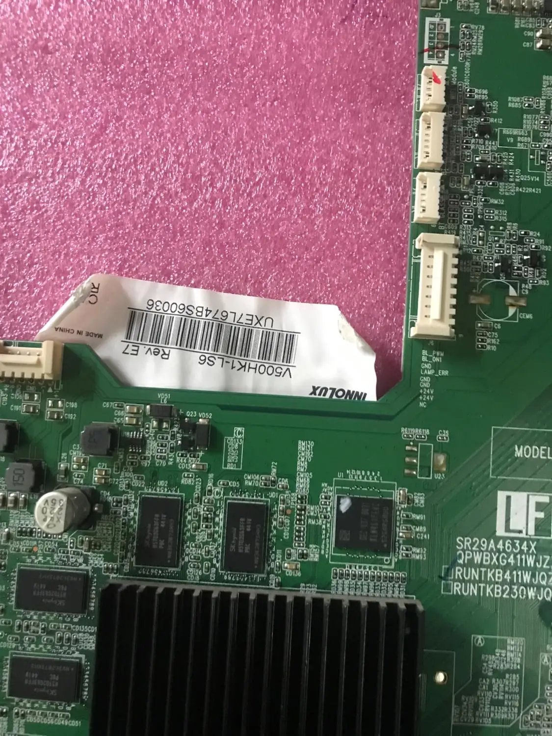 

Original LCD-50DS60A 50S1A motherboard SR29A4634X QPWBXG411WJZZ RUNTKB