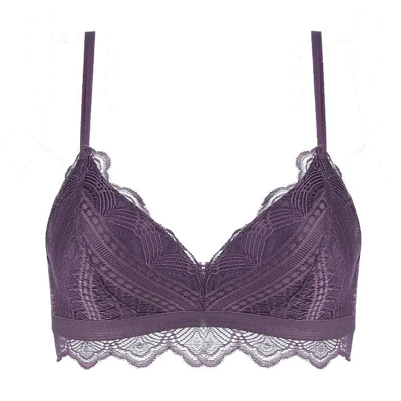 Кружевной Бюстгальтер Сексуальное белье из хлопка без косточек | Женская одежда