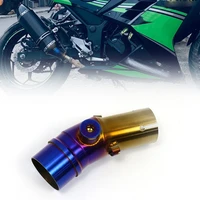 1pc motorcycle exhaust pipe middle section transfer adapter for benelli 502x motorcycle exhaust pipe modification accessories