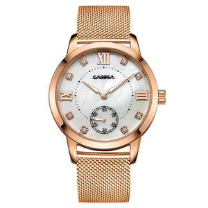 Роскошные Брендовые женские модные часы для отдыха женские водонепроницаемые кварцевые часы с кожаным ремешком и Миланской лямкой 2606