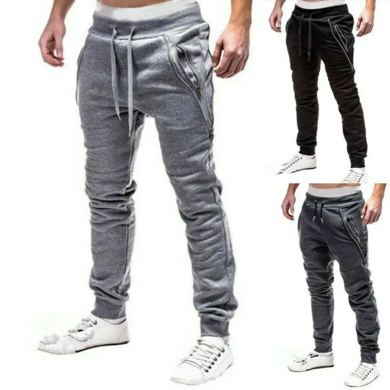

Fashion Men Sport Pants Long Trousers Tracksuit Autumn Fitness Workout Running Sports Joggers Sweatpants Streetwear