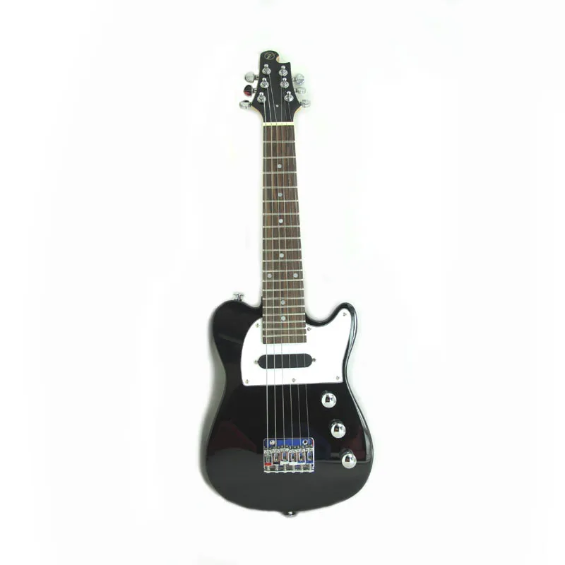 Электрическая Guitalele Guilele 26 дюймов мини-гитара 6 струн укулеле Ukelele Guitarra initive Adapterization ST Black путешествия